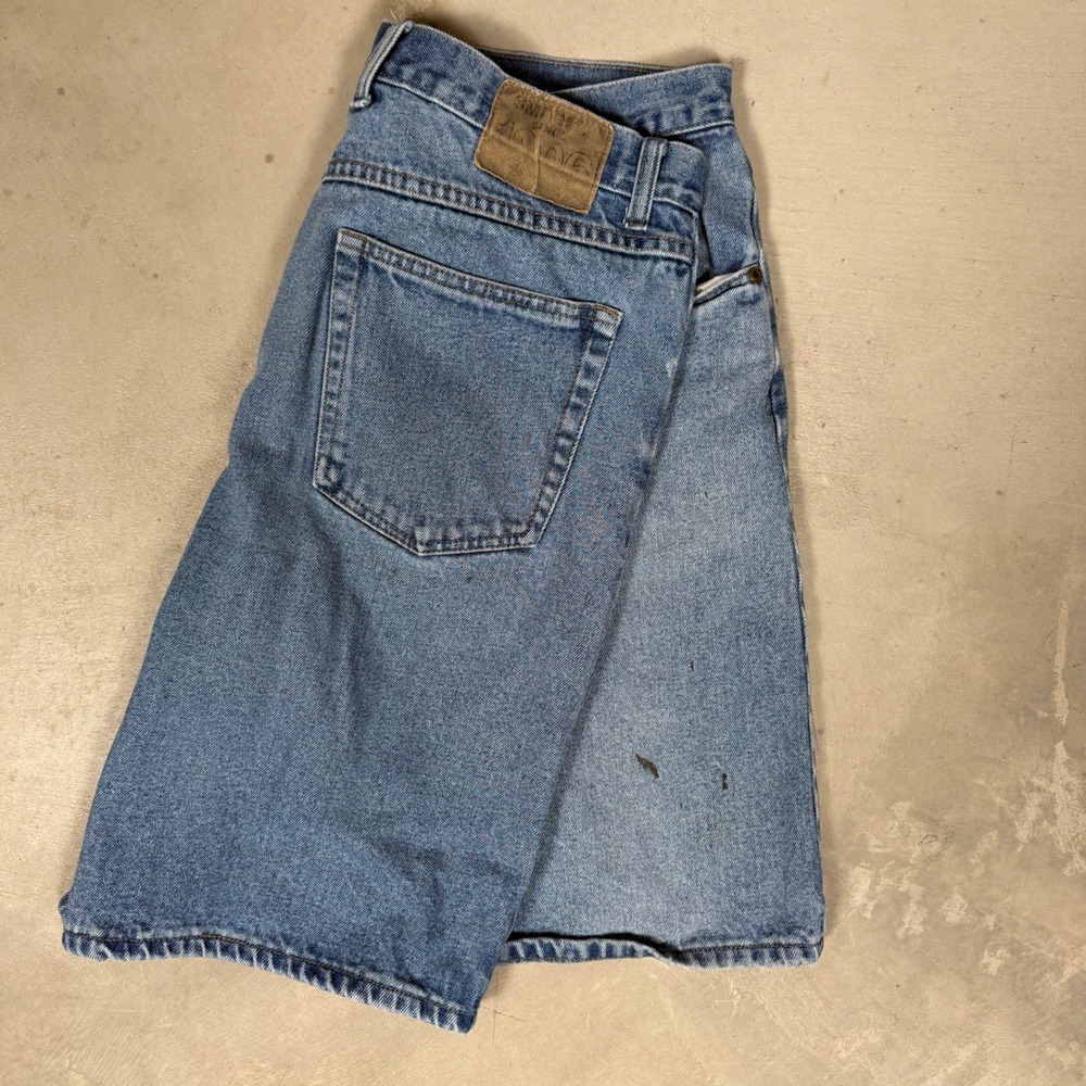 Smith's Workwear Mens Blue Denim Jean Shorts Size 36 Vintage Carpenter Style
